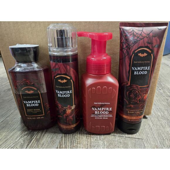 Bath & Body Works Other - Bath + Body Works Vampire Blood Body Wash Cream Fragrance Mist Hand Soap Lot 4